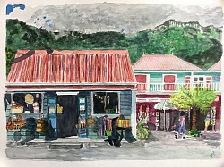 Village de Hell-Bourg à La Réunion.