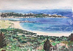 Corse du Sud. Plage de Tradicette.