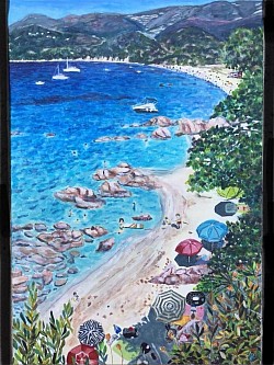 Plage de Cupabia , Corse du Sud.