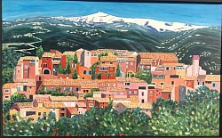 Roussillon devant le Ventoux.