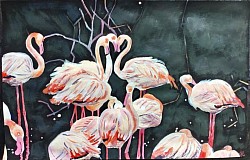 Acrylique sur papier.Vendu.